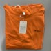 NETERO Men's Hooded Sweatshirts Orange Short Sleeve