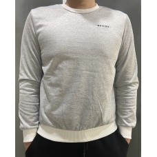 NETERO Men's Sweatshirts Gray Long Sleeve O Neck