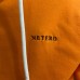NETERO Men's Hooded Sweatshirts Orange Short Sleeve
