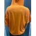 NETERO Men's Hooded Sweatshirts Orange Short Sleeve