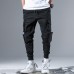 NETERO Men's Cargo Pants With Pockets Cotton Elastic Waist Casual Pants