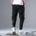 NETERO Men's Cargo Pants With Pockets Cotton Elastic Waist Casual Pants