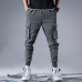 NETERO Men's Cargo Pants With Pockets Cotton Elastic Waist Casual Pants