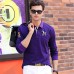 NETERO Men's Polo Shirt Long Sleeve Embroidery Cotton Autumn Winter 